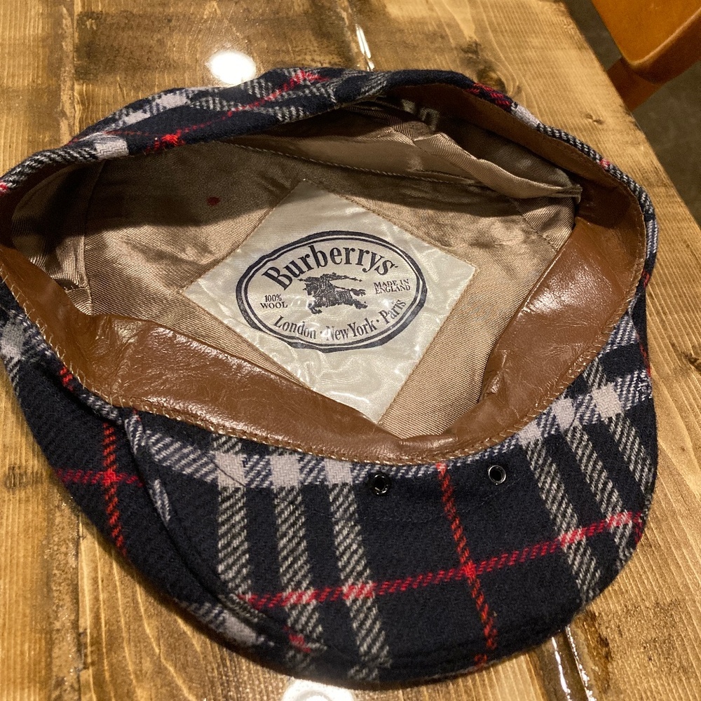 🔥 RARE FIND Burberrys Vintage Newsboys Hat 100% Wool Made in England